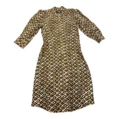 SCOTCH & SODA 総柄 シャツワンピース ロング 七分袖　秋服のサムネイル