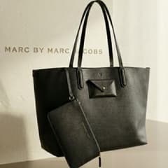 【A4対応】MARC BY MARC JACOBS　トートバッグ ブラックのサムネイル