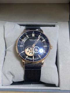 SOLLEN 自動巻き時計 ブラック seiko orient citizen SOLLEN 自動巻き時計 ブラック seiko orient citizen - メルカリ