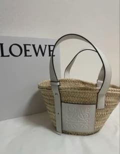 LOEWE バスケットバッグ スモール ホワイト - メルカリ