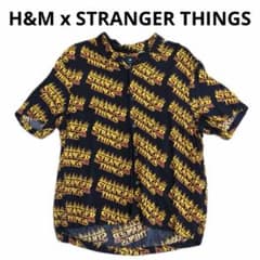 델*르님 kj 착용 H&M x STRANGER THINGS 반소매 셔츠 오