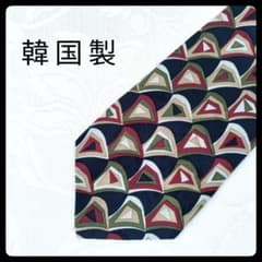 Chears 幾何学模様 ネクタイ 韓国製 ポリエステル素材のサムネイル