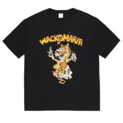 WACKO MARIA タイガー スカル プリント Tシャツ ブラックのサムネイル