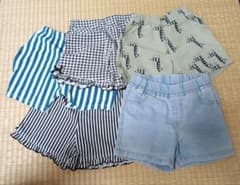 子供用ショートパンツ 5点セット まとめ売り100のサムネイル