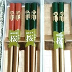 ラッキー様専用★【新品】輪島塗 ３膳☆夫婦箸2膳＋1膳まとめ売り☆化粧箱☆高級箸のサムネイル