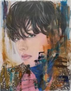 F6号 油彩ポートレート作品 男性の肖像 人物画#43 - メルカリ