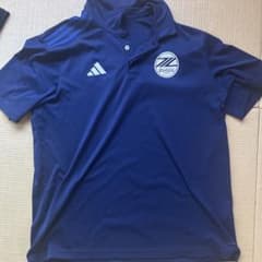 い*️様 adidas FC町田ゼルビア ジュニアユース移動着ポロシャツ ネイビのサムネイル