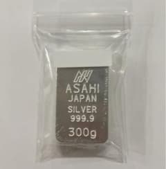 アサヒメタルファイン 銀地金 純銀 インゴット 300g 注意事項をお読み下さい アサヒメタルファイン 銀地金 純銀 インゴット 300g 注意事項をお読み