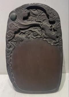 書道具 中国美術 古硯 龍彫刻大型硯 工芸 骨董品 インテリア