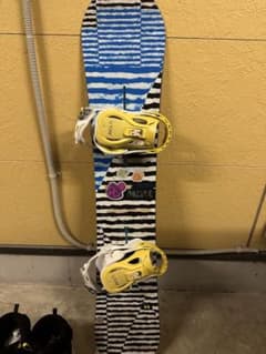 【中古】BURTON スノーボード×SALOMON ビンディングのサムネイル