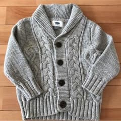 kokolino♫様専用 オールドネイビー ニット カーディガン グレーのサムネイル