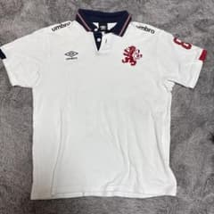 umbro 半袖ポロシャツ ホワイト×ネイビーのサムネイル