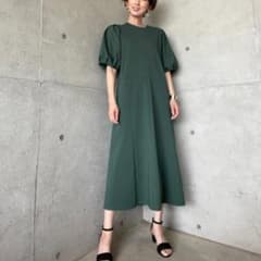 スタイルデリ⭐️タックスリーブカットソーワンピース 未使用 L バルーン袖のサムネイル