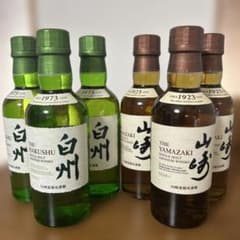 山崎・白州 ミニボトル 6本セット サントリー 山崎 白州 ミニボトル 6本セット - メルカリ