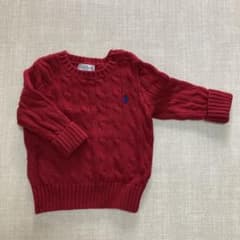 Ralph Lauren 赤 ニットセーター 9Mのサムネイル