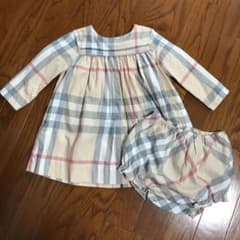 【バーバリー】ワンピース パンツ付き 12m/80のサムネイル