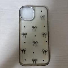 iPhone15 スマホケース リボン柄　キラキラのサムネイル