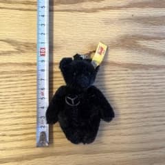 中古】Steiff ブラックテディベア キーホルダー ベンツ - メルカリ