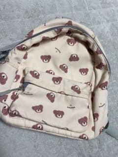 クマ柄 小型リュック 子ども用 キッズ リュックのサムネイル
