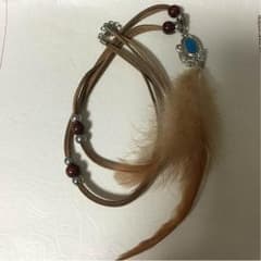 レザーネックレス フェザーのサムネイル