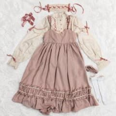 未使用級 ロリータ 豪華7点フルセット 姫系 M ワンピ ピンク - メルカリ