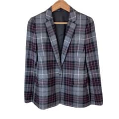 Theory（セオリー）ladies チェック柄 ブレザー テーラードジャケット 