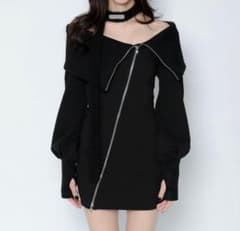 melt the lady slash zip up mini dress - メルカリ