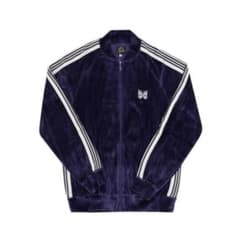 Needles ベロア トラックジャケット navy sのサムネイル