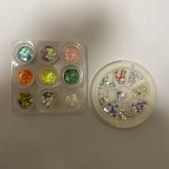 ネイルパーツ ハート 星 2種セットのサムネイル