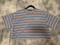 ストライプ 半袖Tシャツ 夏服のサムネイル
