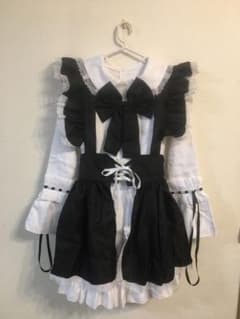メイド服 ／黒(M)のサムネイル