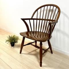 ね24【美品】柏木工 KASHIWA ウィンザーチェア ボウバックチェア