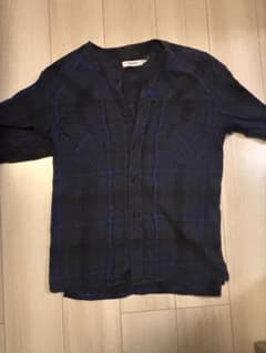k*2様 nonnative ダークブルー チェック柄 半袖シャツのサムネイル