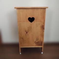 アメリカンカントリー家具 ダストBOX 上開き キャスター付き