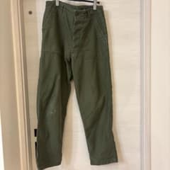 60s 70s US ARMY OG-107 Baker Pants, Authentic Fatigue Pants