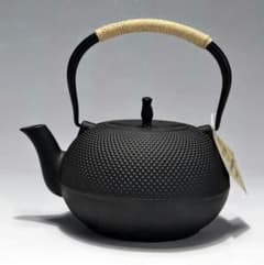 鋳鉄 急須 古風鉄瓶 鉄分補給 提梁壺 茶壺 水壷 煮茶壷 鉄びん茶道具4Qのサムネイル
