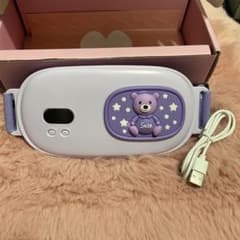 温熱ベルト ホットベルト　マッサージ 速暖　腰痛　生理痛　軽量 クマ