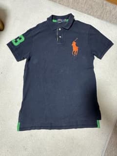 polo Ralph Lauren ビックポニー 短丈 ポロシャツ　黒のサムネイル