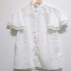 earth格子柄シフォントップス♡のサムネイル