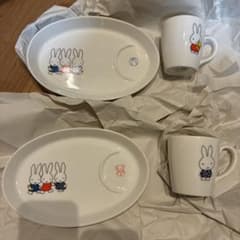 ミッフィー　食器・雑貨　まとめて　miffy　フェリシモ　【未使用品】 ミッフィーイラスト付き子ども用食器セット フェリシモ 新品未使用品