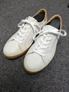 ecco ホワイトレザー ローカットスニーカー 25.5 DriTanのサムネイル
