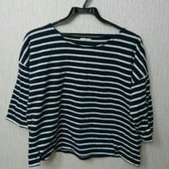 Tシャツ ボーダー 七分袖のサムネイル