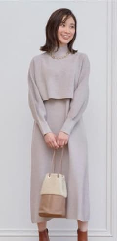 アナイ メリノウールアンサンブルニット ワンピース - メルカリ