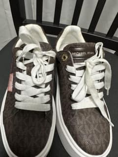 MICHAEL KORS スニーカー ロゴ総柄 厚底 ブラウンのサムネイル