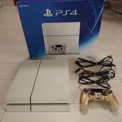 SONY PS4 ホワイト 500GB ゴールドコントローラーのサムネイル