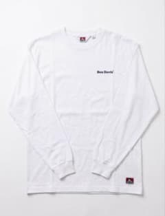 BEN DAVIS 긴팔 T 셔츠 화이트