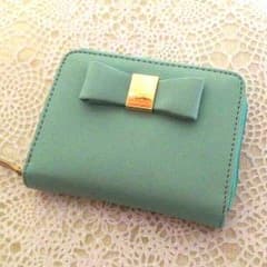 ミニ財布　水色のサムネイル
