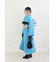 一時値下げ】 成人式 振袖 フルセット ブルー - メルカリ