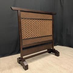 組子細工　井筒割菱　割菱組子　衝立　パーティション　間仕切り　つい立　目隠し 組子細工 井筒割菱 割菱組子 衝立 パーティション 間仕切り つい立