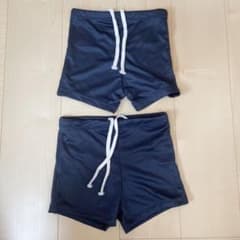 スクール　水着　男子　150 160 2枚　未使用ですが名前欄切りましたのサムネイル